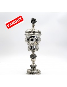 CUPĂ CU CAPAC DIN ARGINT