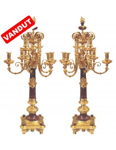 PERECHE CANDELABRE CU 6 LUMINI